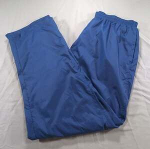 Vintage Blue Nylon Track Pants XL Lined